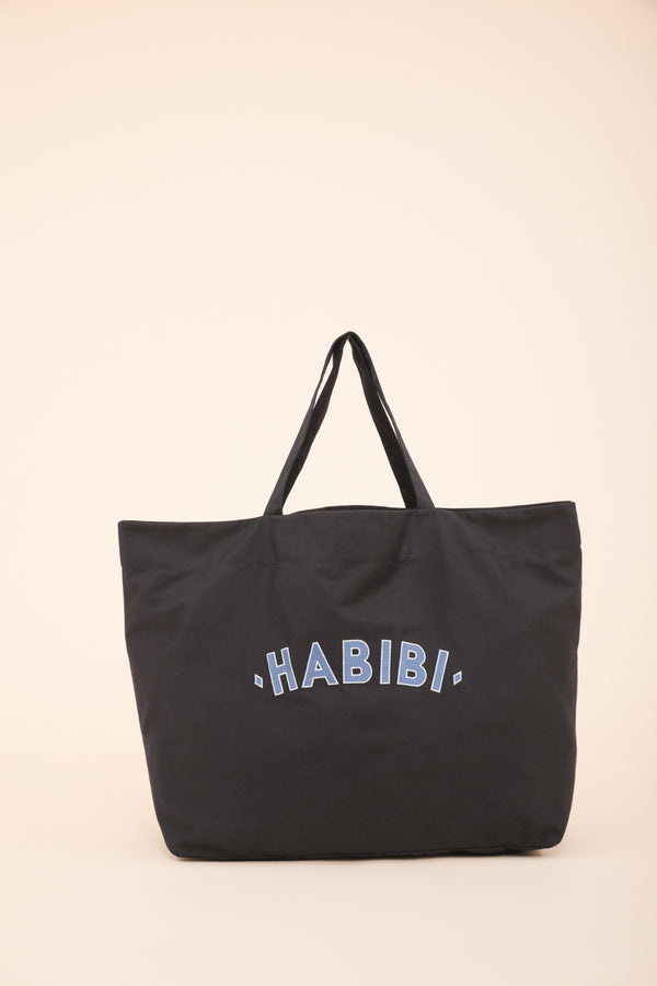 Sac de plage LYOUM bleu navy Habibi.