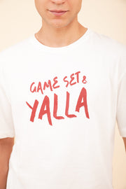 Message LYOUM sport Game, Set et Yalla !