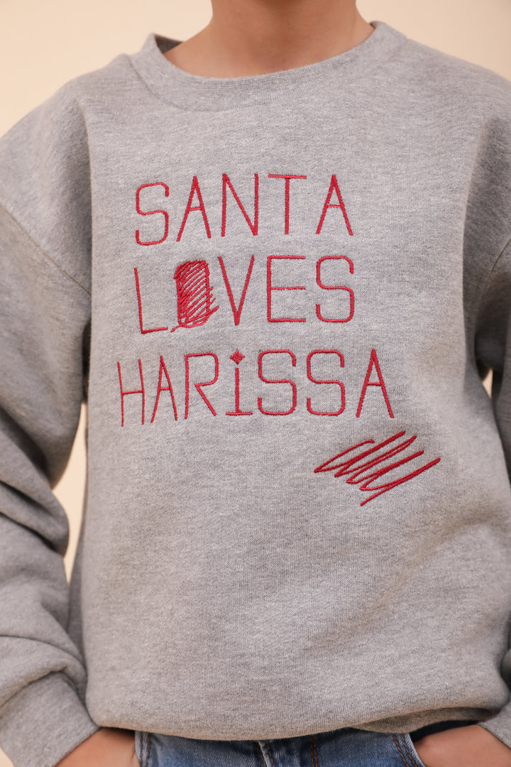 Zoom sur broderie LYOUM Santa loves Harissa.