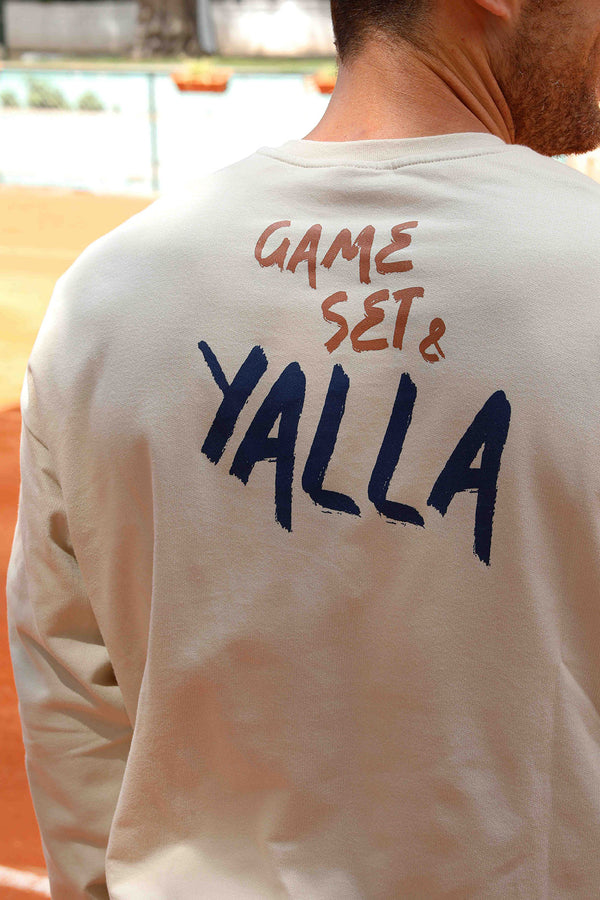 Découvrez notre nouvelle capsule Sportswear. Nouveau LYOUM message exclusif 'Game Set & Yalla', déjà un iconique