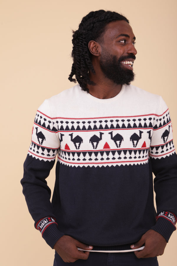 Découvrez le tout nouveau pull de Noël pour homme by LYOUM. L'iconique 'Xmas jumper' à la LYOUM, revisité à la façon méditerranéenne.