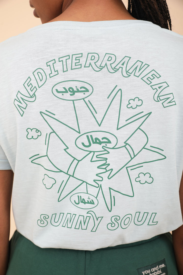 Nouvelle illustration solaire exclusive 'Mediterranean Sunny Soul'.