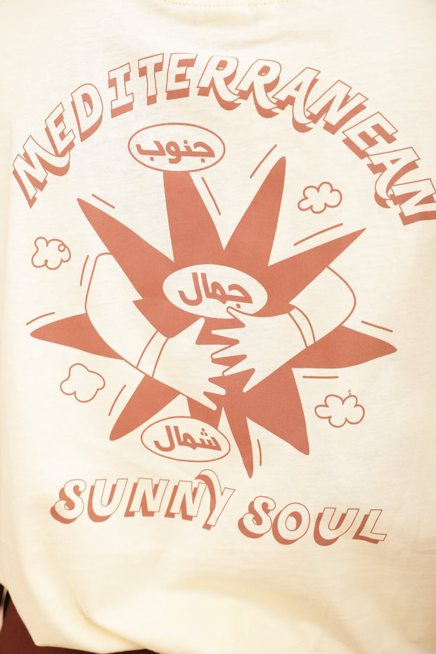 Nouvelle illustration solaire exclusive 'Mediterranean Sunny Soul'.
