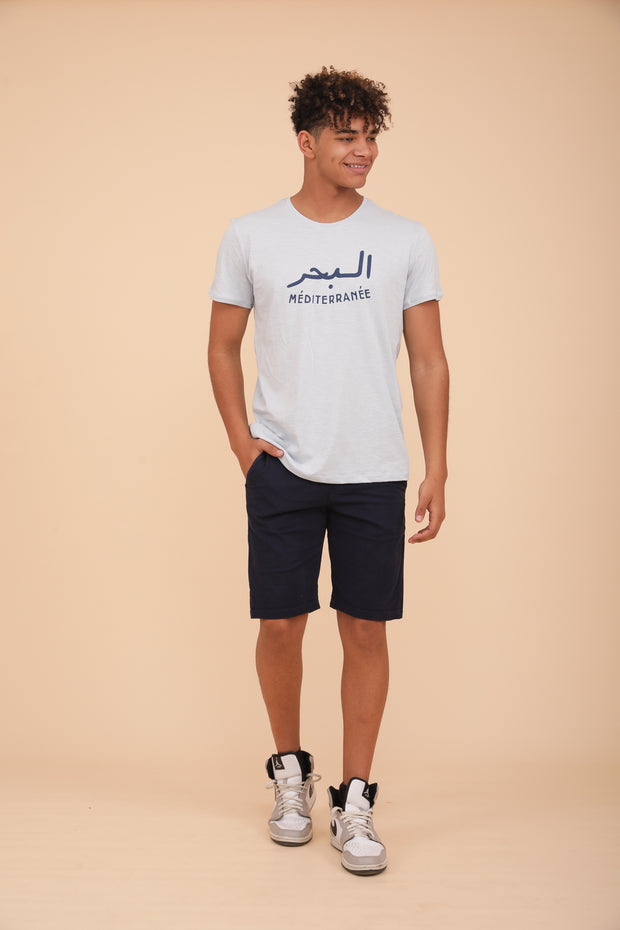 T-shirt Mediterranean by LYOUM ; iconic, Mediterranean lifestyle.
