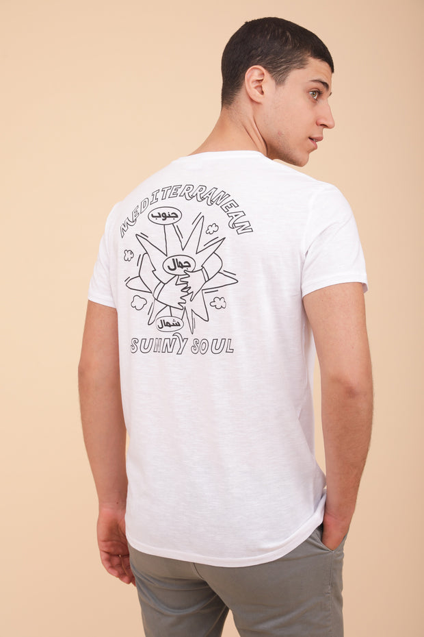T-shirt manches courtes pour homme by LYOUM. Coupe droite et encolure ronde en coton, ultra doux.