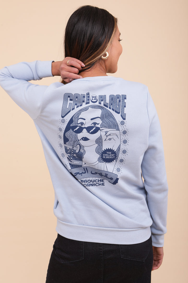 Nouveau : 'Café de la Plage' maintenant disponible en sweat.