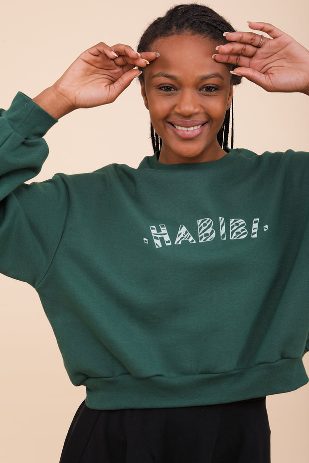 habibi cropped sweater