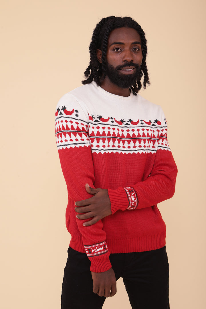 Passez un Hiver épicé avec notre nouveau pull de Noël 100% pimenté. Découvrez le nouveau pull en jacquard by LYOUM pour hommes, déjà un iconique.